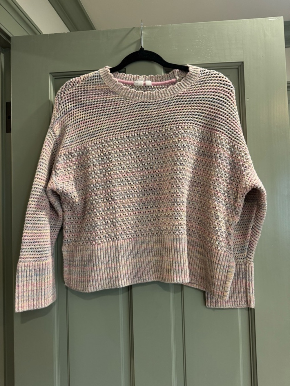 GAP Kids Pastel Multi-Striped Crewneck Sweater